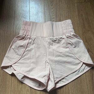Mono B Pink Athletic Shorts with Drawstring Waist